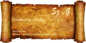Székely Gida névjegykártya